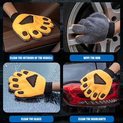 Professional Grade Car Cleaning Glove Made Of High Density Corals Fleece Materials Ideal For Removing Stubborn Stains