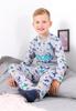 Boys’ Classic Pajama Set – Lightweight Cotton Knit & Button Detail, Any Season, 6077-002-33-4 HC
