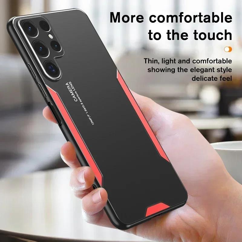 High End Business Rugged Matte Phone Case for Samsung S26 Ultra S26 Pro S25 Edge S24 S23 S22 S21 FE Plus Anti-Drop Shockproof Bumper Cover Funda
