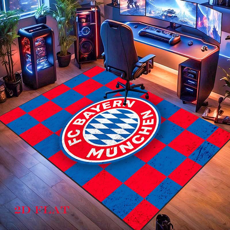 FCB logo Carpet Rug for Living Room Bedroom Home Sofa Decoration,Kids play Nonslip Floor Mat