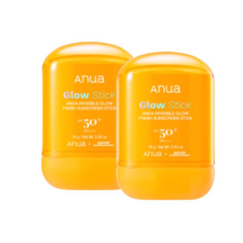 ANUA Солнцезащитный стик для ежедневного сияния Zero-Cast Finish SPF50+ PA++++ 18г Двойной набор (2pcs) 1