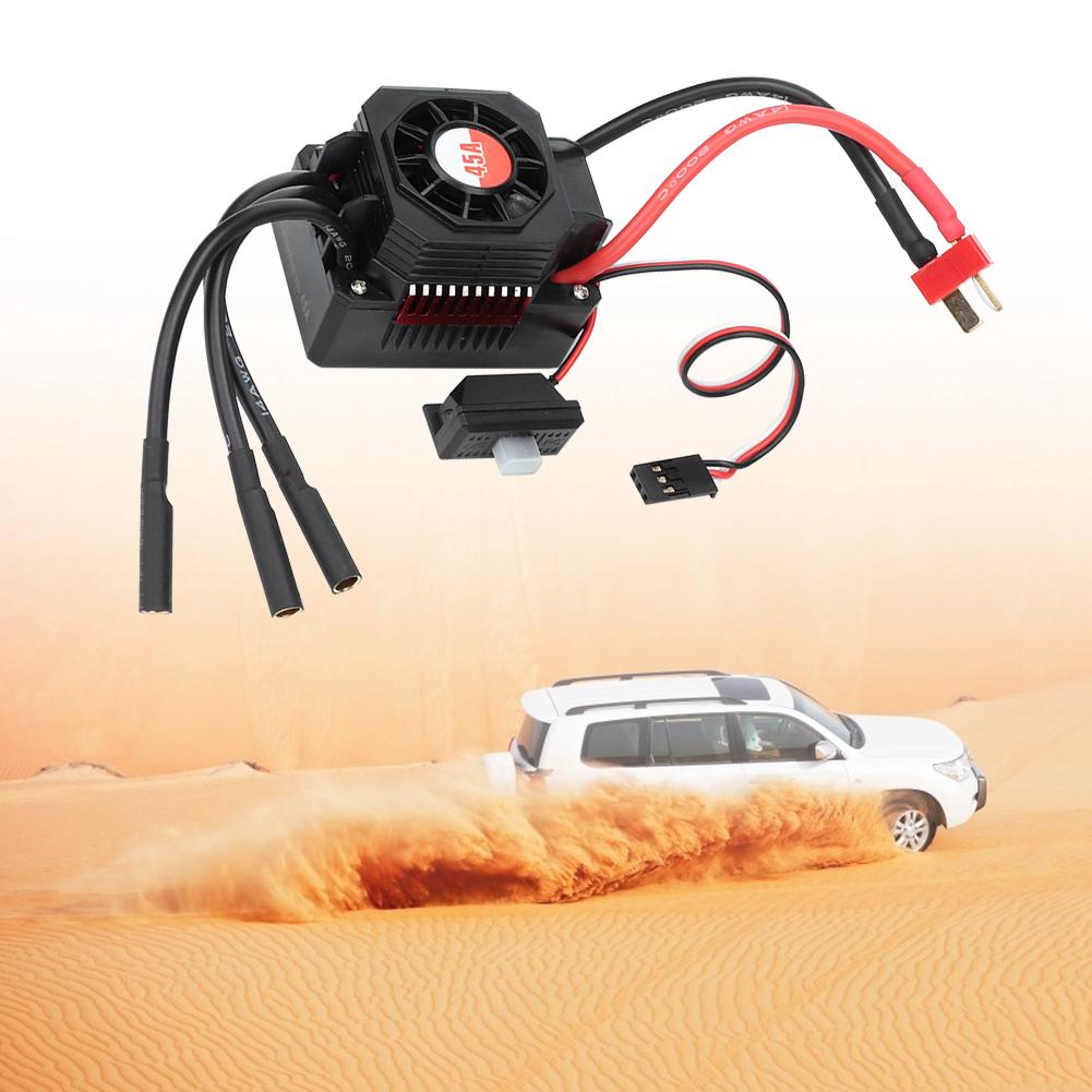 GTSKYTENRC 45A Brushless Waterproof Electric Speed Controller ESC for 1 10 1 12 RC Car