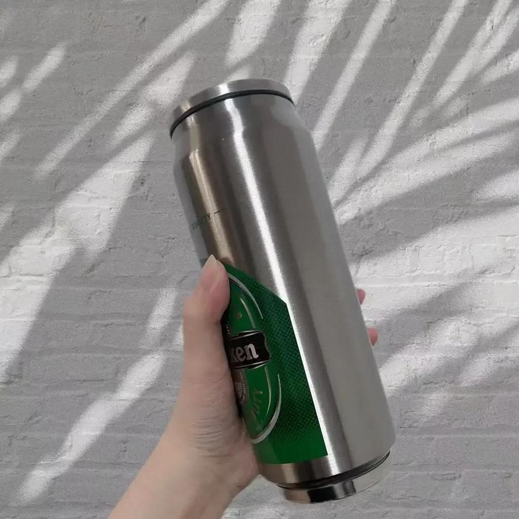 500ML Termoska se slámkou Cola plechovka Termoska na kávu Pivní láhev 304 Nerezová ocel BEER Cold Keeper Nádoba na pití Garrafa Térmica
