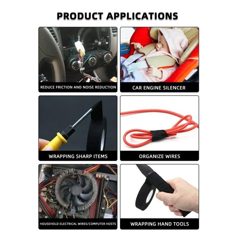 AEE4-Heat Resistants Adhesive Tape Fabric Tape For Automotive Cable Harness Electrical Thermal Tape