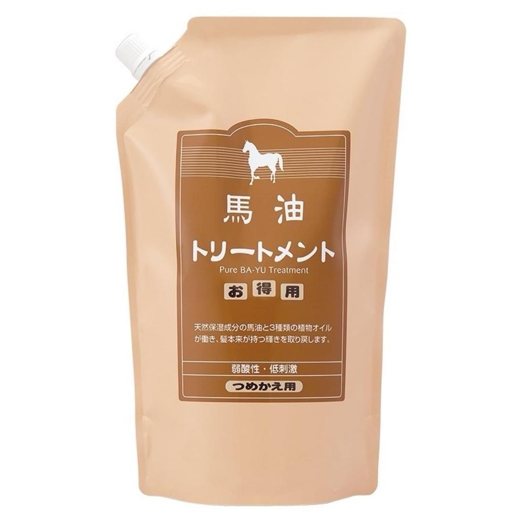 Azuma Shoji Horse Oil Treatment and Shampoo Refills, 1000ml Each