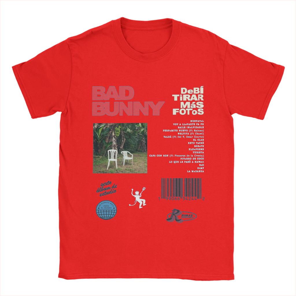 DTMF Debi Tirar Mas Fotos BAD BUNNY T Shirt Beach Popular TShirts Unisex Cotton Plus Size Tees Short Sleeve Classic Tops