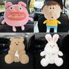 Cartoon Capybara Car Tissue Box - Seat Back Hanging Style Interior Decoration