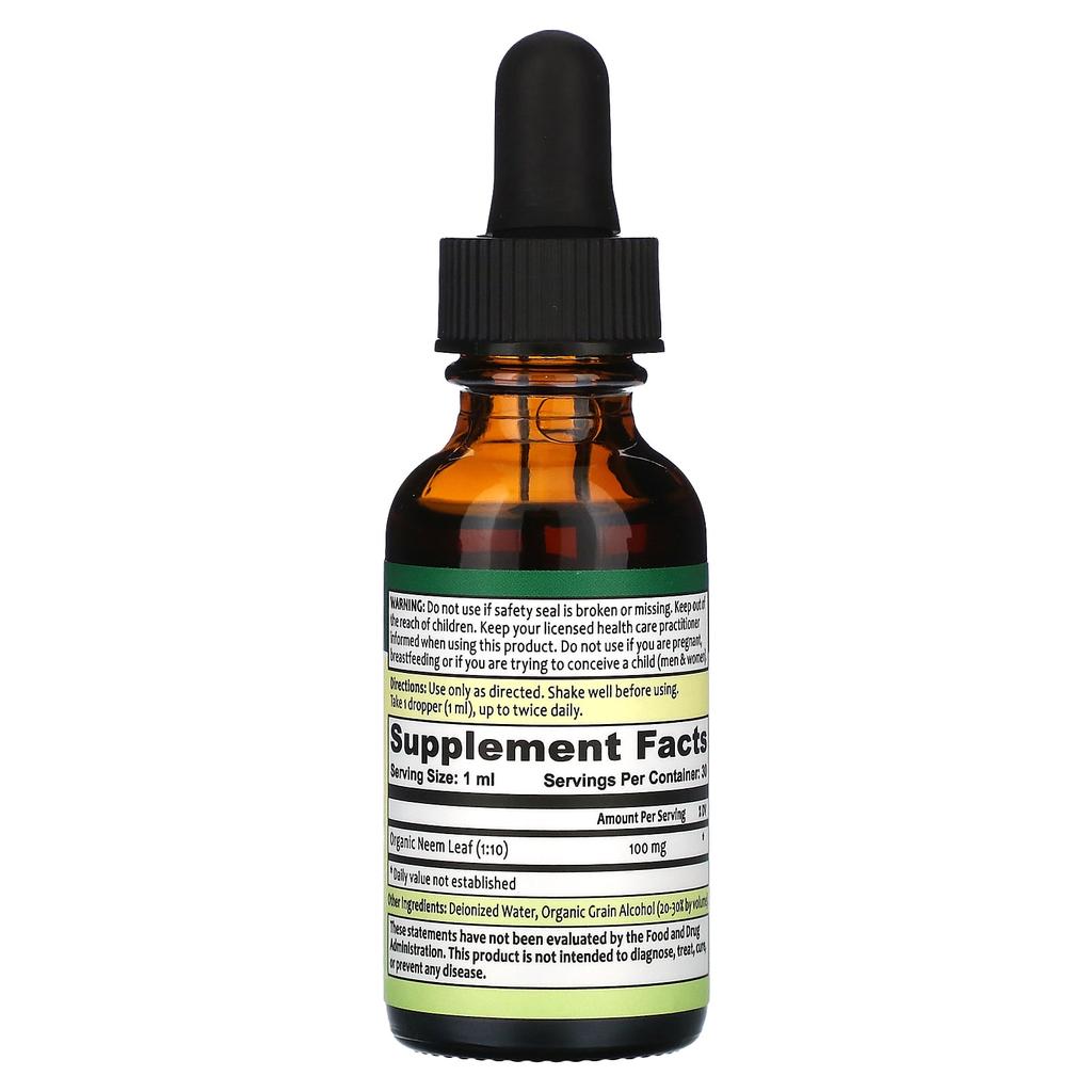 Theraneem Naturals, Neem Leaf Extract, Nutritional Support, 100Mg, 30Ml(1Fl Oz)