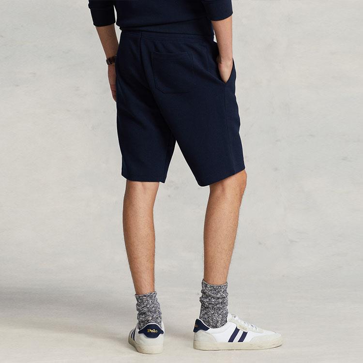 Polo Ralph Lauren SS23 Solid Color Small Pony Embroidered Reversible Knit Shorts Men shorts Navy-Blue MNPOSHO1BQ20174-410