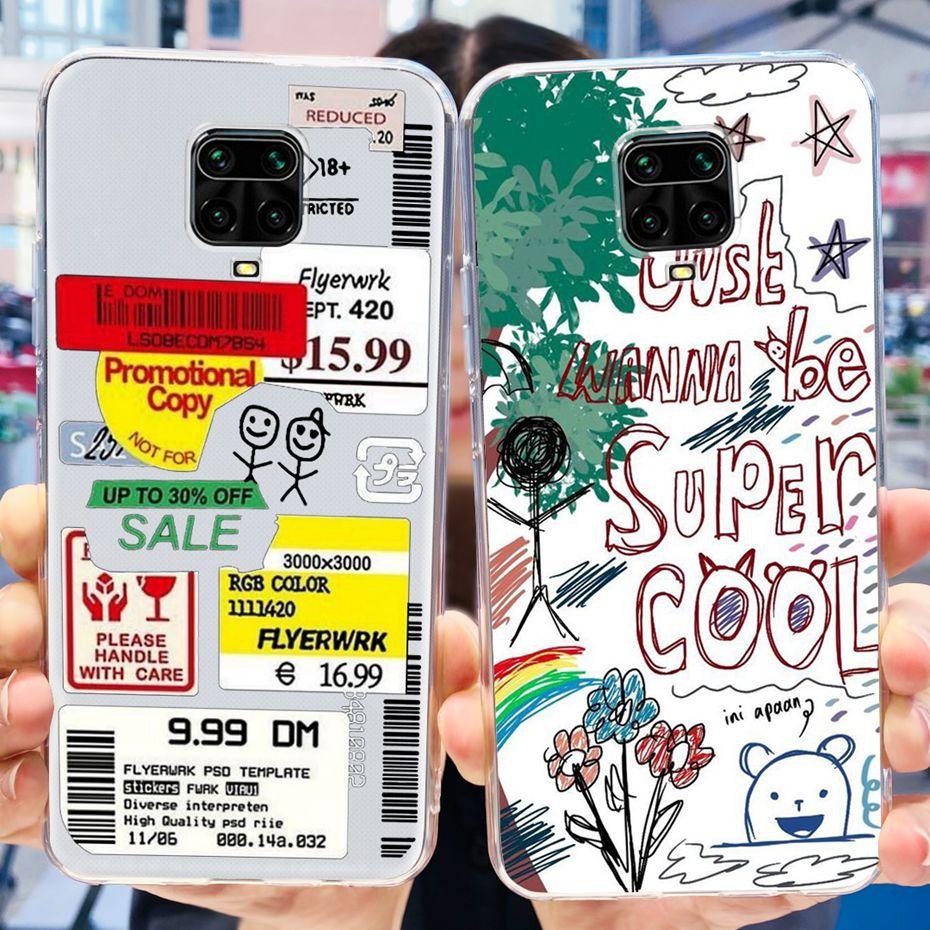 For Xiaomi Redmi Note 9s Phone Case Cool Fashion Design Soft Silicone TPU Back Cover For Redmi Note 9 Pro Max Note9s 9Pro Bumper