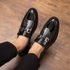 Men's Leather Shoes Casual Business Lazy Shoes Teen Versatile Retro British Pointed Small Leather Shoes