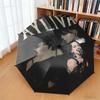 1pc Musician Ayliva Umbrella Portable Folding Umbrella Iron Frame Hole Bone Structure Outdoor Home Umbrella