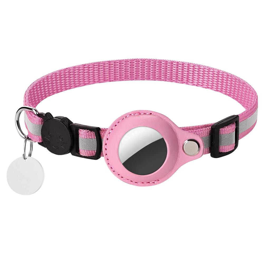 Pet Collar, -Loss, Positionable And Tracking, Reflective Bell Neck Collar