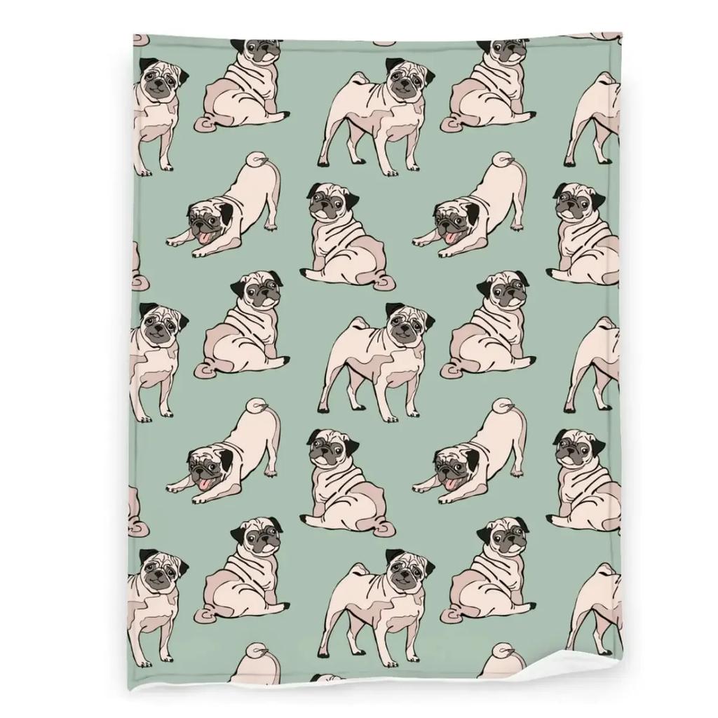 Australian Shepherd Sherpa Fleece Blanket Throw for Home Office Travel Couch Sofa Warm Cozy Lightweight Fleece Bed Blanket Gift
