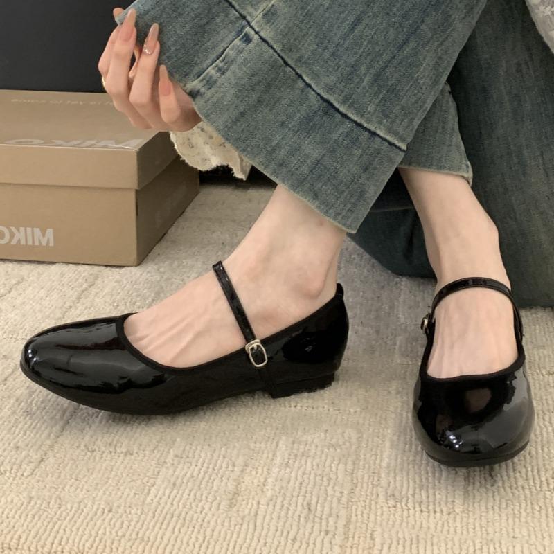 Marie Janes Shoes Women Flats Sandals Loafers Shoes 2025 Trend Summer Shallow Comfort Soft Leather Elegant Zapatillas De Mujer