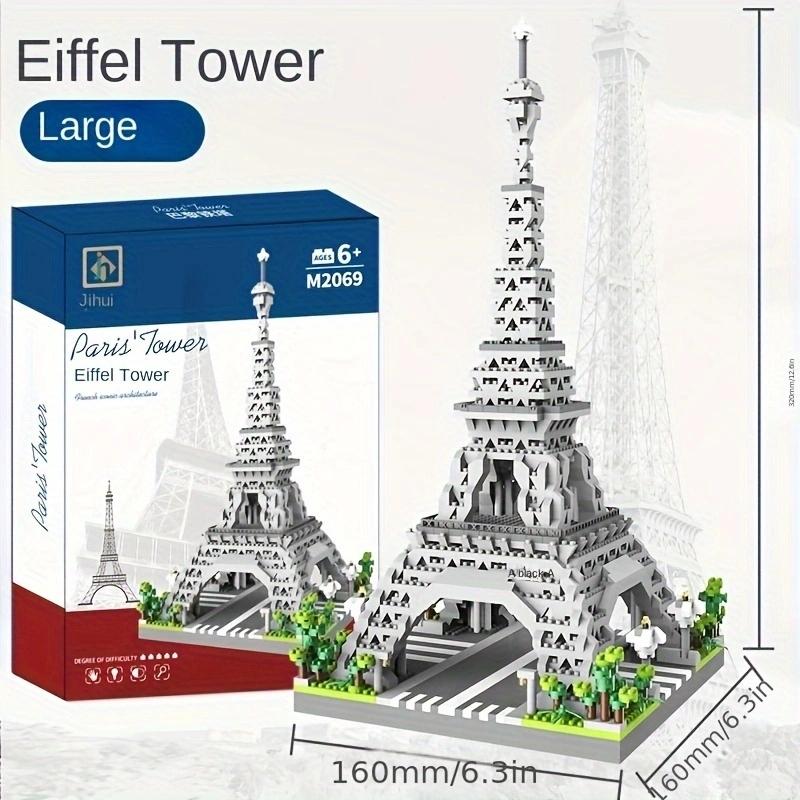 Paris Eiffel Tower Building Blocks Micro Particle Assembly Building Blocks Decorative Desktop Ornament Toy