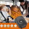 Car Heater,12V Fast Heating and Cooling Fan Portable Windshield Defogger and Defroster Plug into for Car RV SUV (Black)