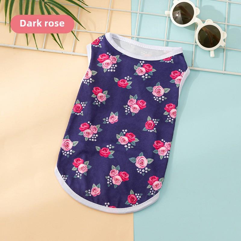 Puppy Dog Cat Clothes Cartoon Autumn Cute Vest, Comfortable Print Vest