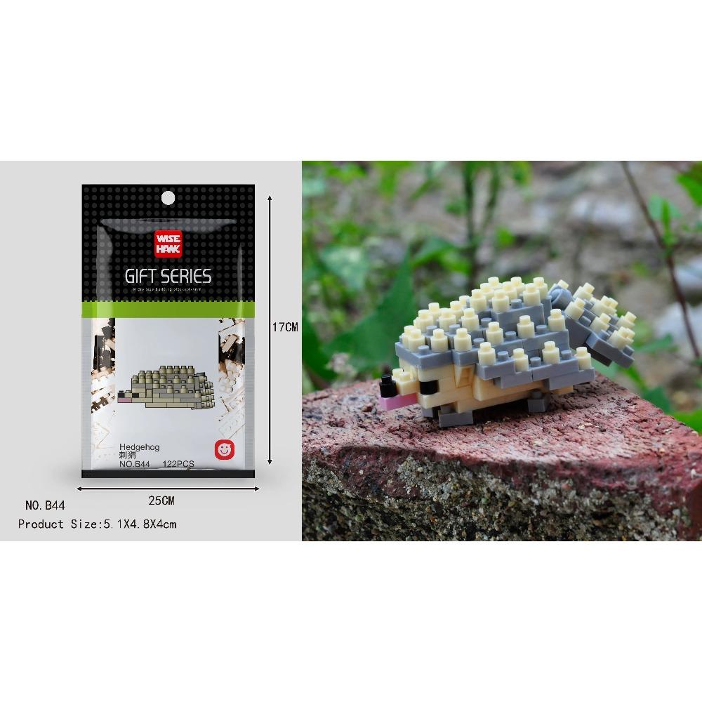 Mini Building Blocks 3D Animal Diamond Model Micro Bricks Dog Cat Bird Moose Wolf Panda Macaw Toys For Children Birthday Gifts