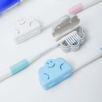 4Pcs Cute Mixed Color Portable Toothbrush Head Protective Cover Dustproof Cap Storage Case Adapt To A Variety Of Toothbrushes