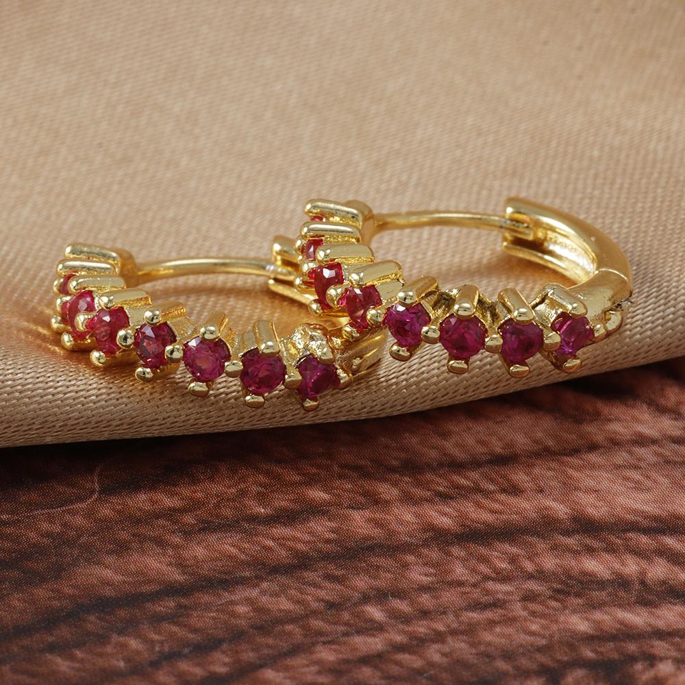 Luxusní nerezové barevné zirkonové kruhové náušnice pro ženy Móda Korejský Huggie Dámské šperky pendientes mujer