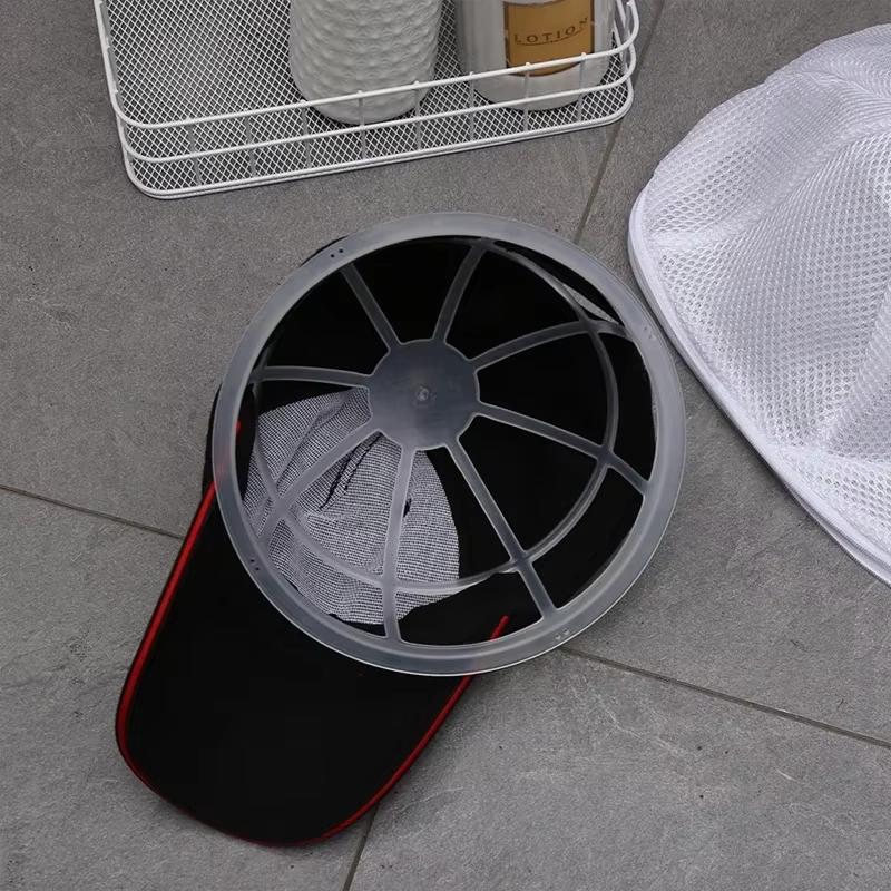 1pc Washing Machine Hat Wash Protector Household Portable Cap Cleaner Laundry Bag Mesh Organizer Hat Laundry Bag Zip Bags