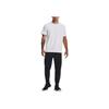 Under Armour Solid Color Training Slim Fit Crew Neck Short Sleeve T-Shirt Men Tops White 1379670-100