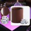 Dice Cup Shaker Cup,High Performance Multifunctional Red Brown PU Leather for Parties Family