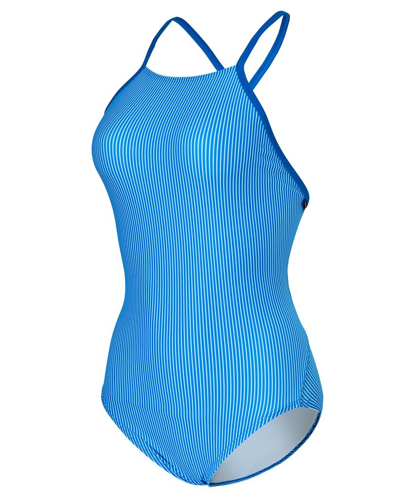 Laelliseupocheu [Psla125 Blu] Stripe Backless Double Strap Blue