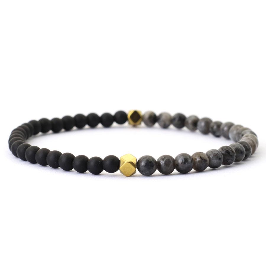 Noter New 4mm Bracelet Beads Men Classic Bicolor YingYang Stone Braclet Meditation Jewelry Pulsera Hombre Tiger Eyes Braslet