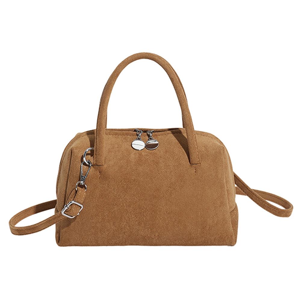 Bolsa Feminina Portátil, Bolsa de Boliche de Nicho, Grande Capacidade, Bolsa Boston Feminina Moderna e Simples