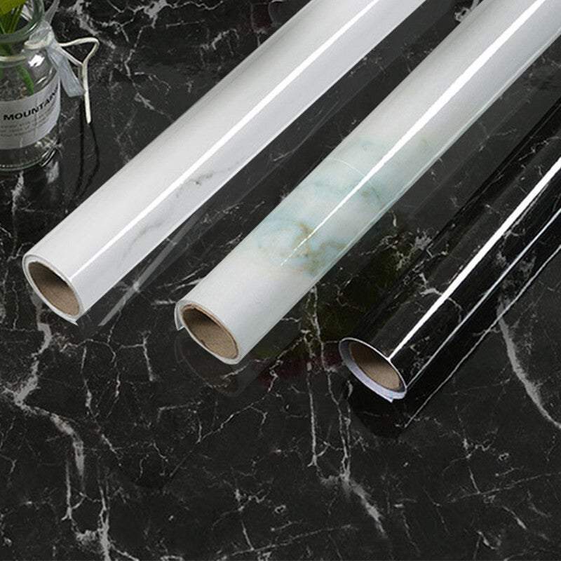 Wall Stickers Decorative Stickers 5 Meter Marble Vinyl Film Black Wallpaper Sheet Furniture Wrap