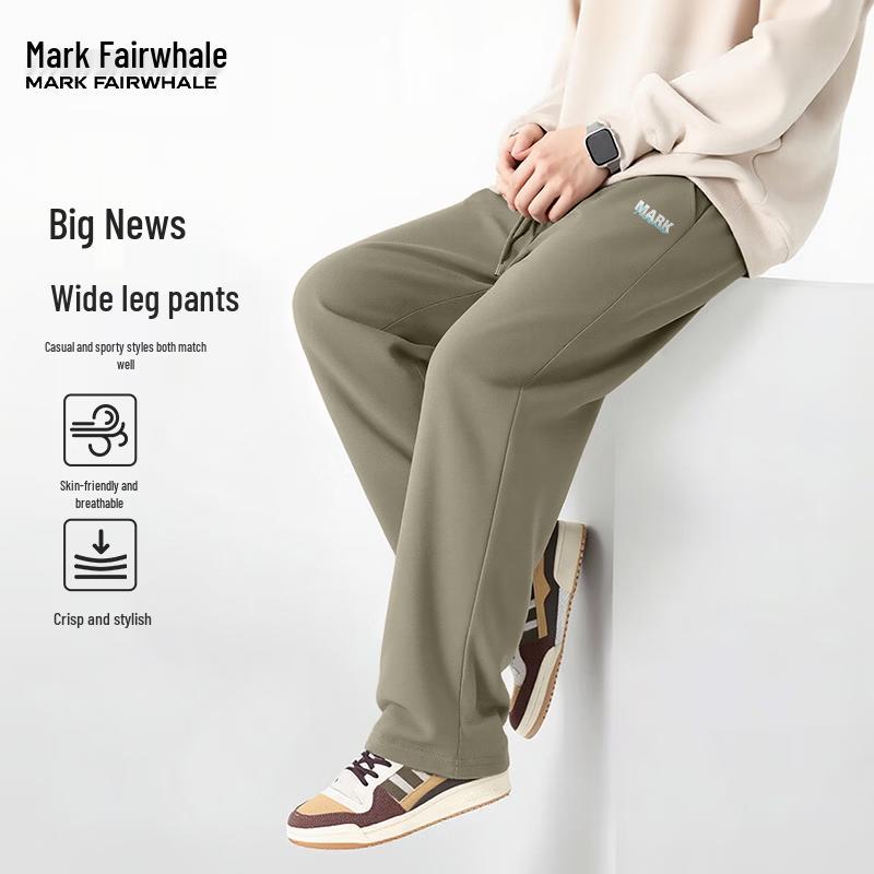 MARK FAIRWHALE Men's Relaxed Fit Straight-Leg Casual Pants