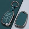 Zinc Alloy Leather Car Folding Key Cover Case Holder Keychain for Hyundai Avante I10 I20 I30 HB20 IX25 IX35/45 TUCSON Accessorie