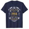 56 Anni 56° Compleanno Nato Nel 1966 Uomini Donne Idea Maglietta Abbigliamento Coordinato per la Famiglia Maglietta Grafica Top Abbigliamento Stile Vintage