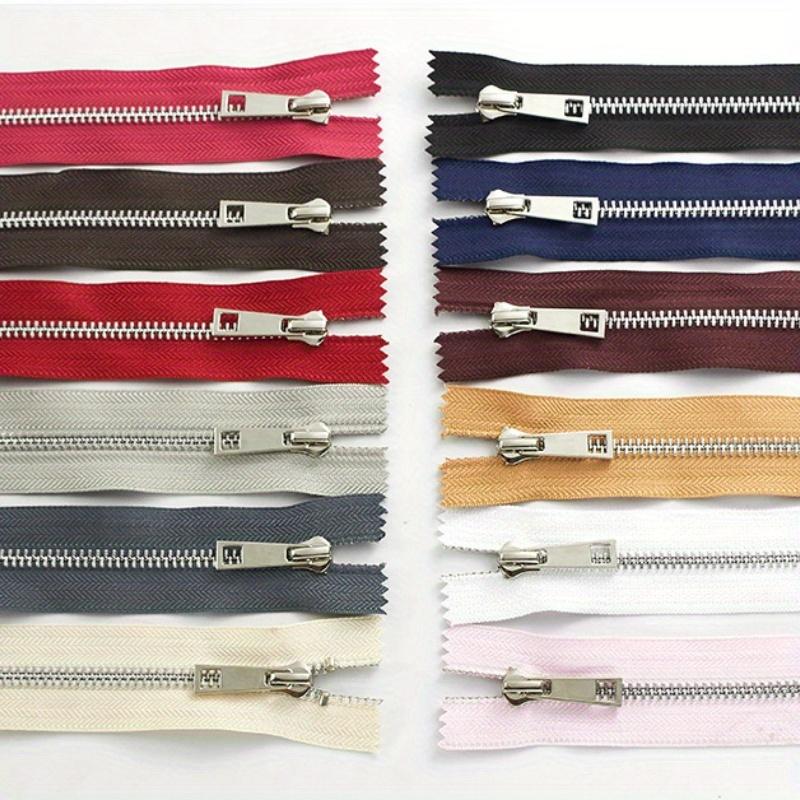 5pcs 15-30cm5# Metal zipper Silver teeth Titanium alloy Y teeth Smooth bag pocket leather bag zipper