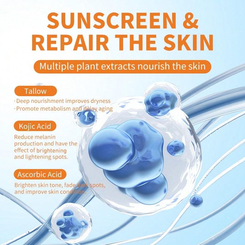 50g Organic Tallow Sunscreen Natural UV Protection Prevents Sunburn Redness for Healthy Skin