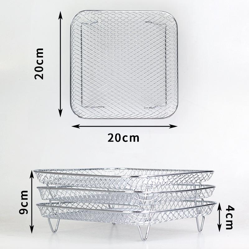 3 pcs Stainless Steel Grills for Air Fryer Air Fryer Accessories