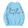 Unisex Printed Round Neck Long Sleeved Loose Fitting Long Sleeved Casual Long Sleeved Top Hoodie