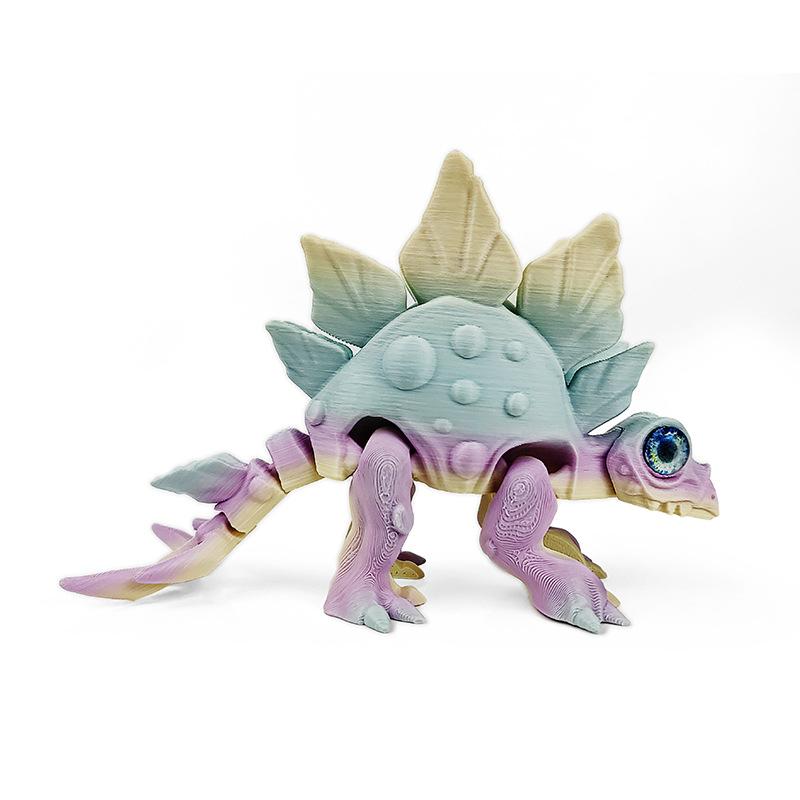 

3D-печатная модель стегозавра с подвижными суставами, ornaments, игривые фигурки-игрушки, модели для ландшафтного дизайна, настольные украшения, подарки для детей