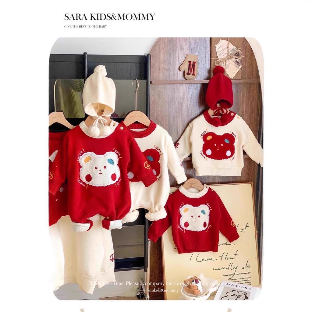 Little Rabbit Family Sweater: 2025 Autumn/Winter Cartoon Knit for Mother-Daughter and More