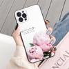 Peonies Beautiful Flower Phone Case For iPhone Samsung Galaxy Redmi Xiaomi Oppo OnePlus Note S A 7 8 9 10 11 12 13 14 20 21 22 23 53 54 Pro Max Ultra