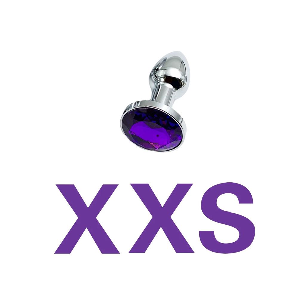 Joyería de Metal Plug Anal Base Principiante a Experto 5 Tamaños Plug Anal, Juguetes para Adultos Cola Dildos Femeninos/Masculinos Juguetes Sexuales Parejas Juego Adultos