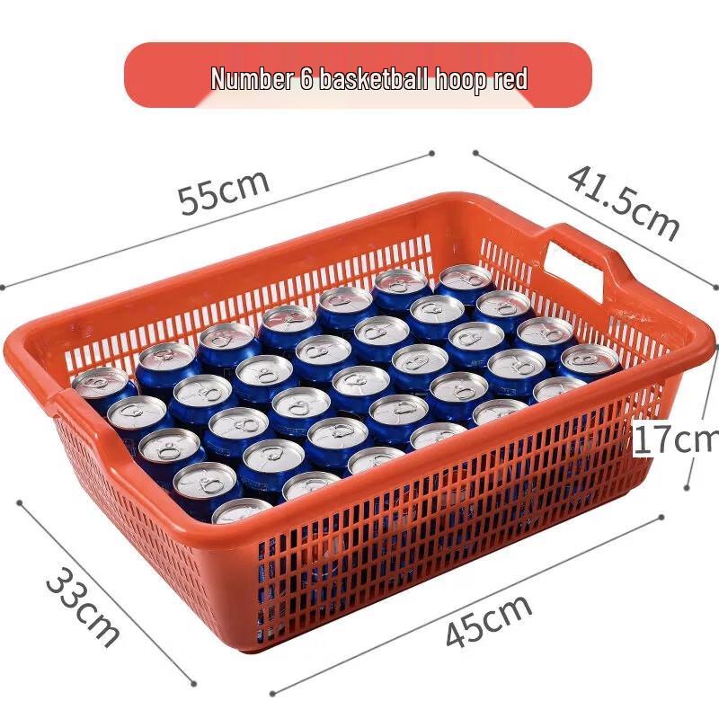 Hongqisheng Rectangular Plastic Storage Basket with Handles