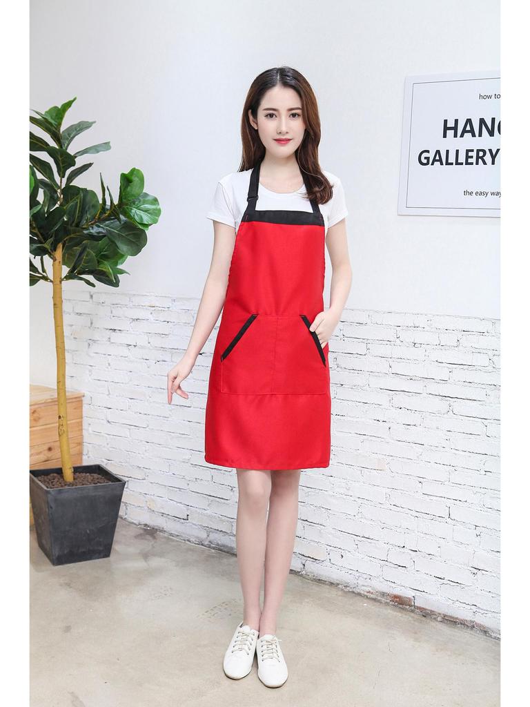 Custom Cartoon Bear Apron - Anti-Oil, Printed Logo for Kitchen and Supermarket Use