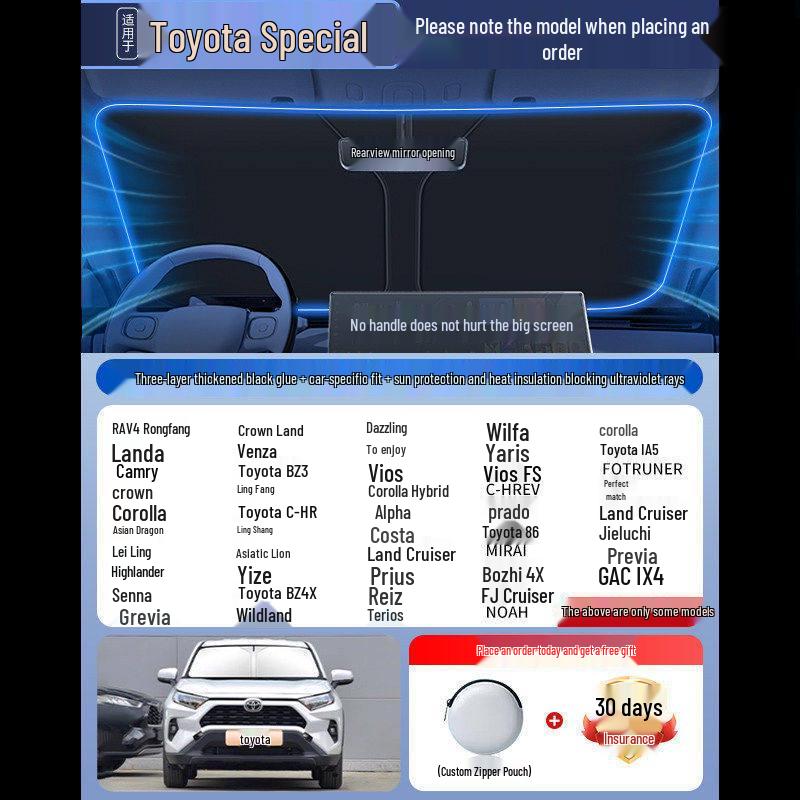 Car Sunshade Windshield Curtains - Heat Insulation & Summer Cooling