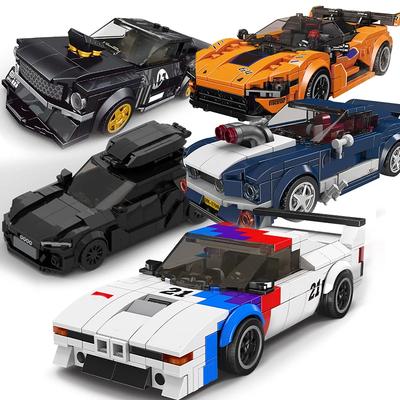 Technical Moc Car City Speed Sports Car Racing Vehicle Building Blocks Brick Educational Construction Toys