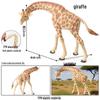Wild Safari Animal Figurines: Giraffe, Elephant, Rhinoceros, Brown Bear, Tiger, Lion, Leopard, Hippopotamus - Solid Cognitive Toys
