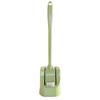 Durable Long-Handled Toilet Brush Set with Soft Bristles and Stand