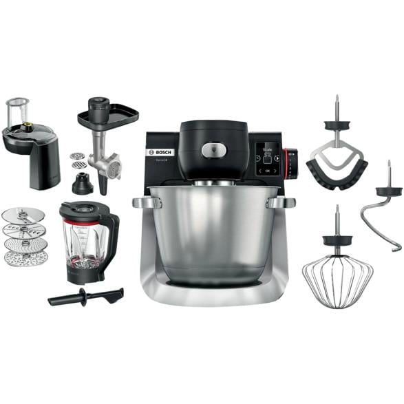 Bosch mums6zs34 series 6 kitchen machine black brushed steel
